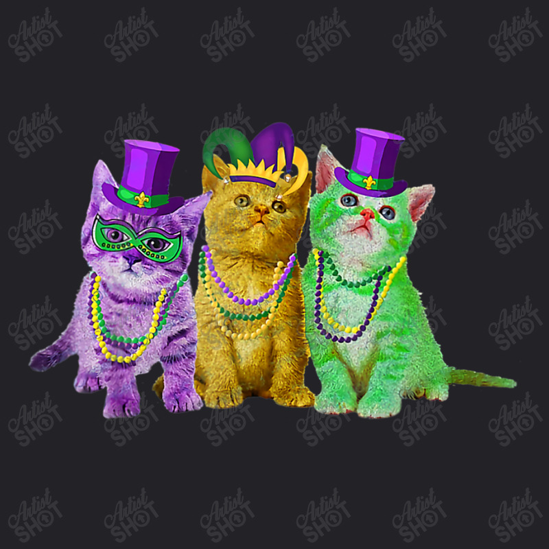 Kitten Cat Mask Beads Mardi Gras New Orleans Cat L Youth Tee by donellajeremykoa | Artistshot