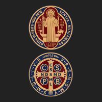 Saint Benedict Sacramental Medal Catholic T Shirt Backpack | Artistshot