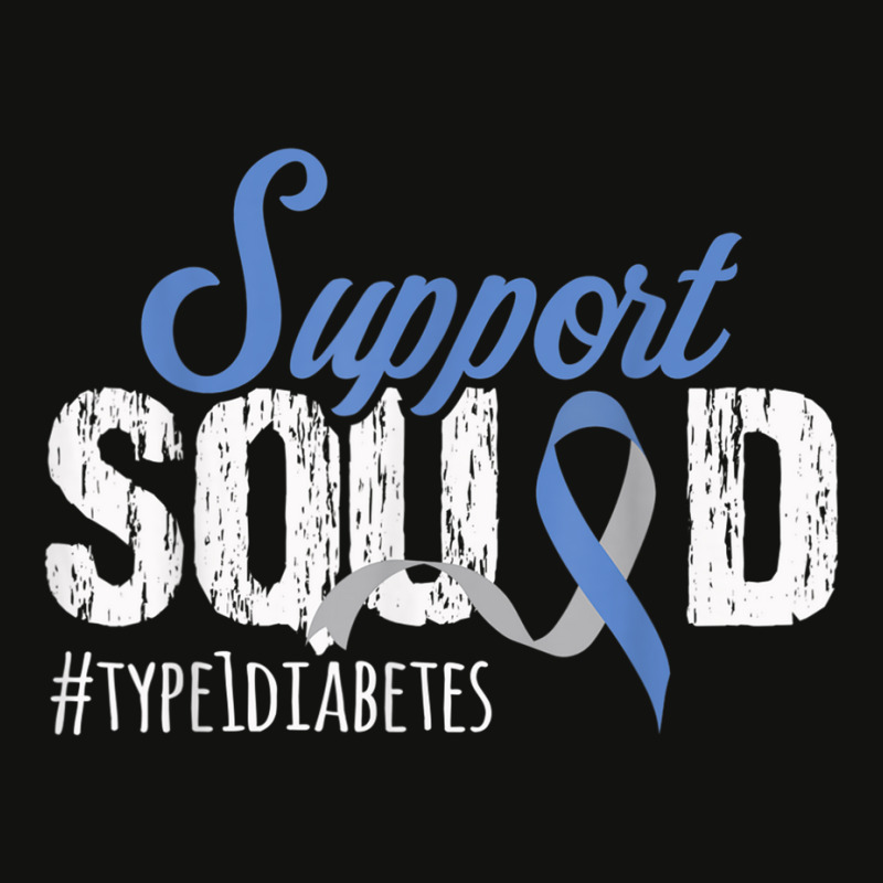 Type One Support Squad T1d Diabetes Awareness Blue Scorecard Crop Tee by imelde | Artistshot