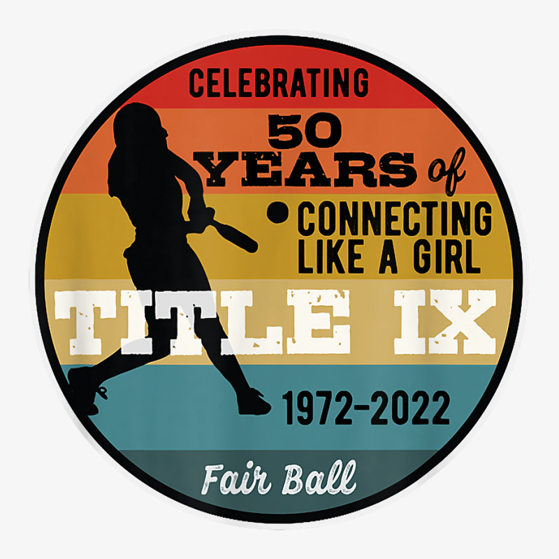 Title Ix 50th Anniversary U.s. Education Amendment Ladies Fitted T-Shirt by chomibe | Artistshot