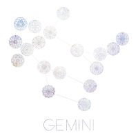 Gemini Constellation Mandalas Summer Crop Top | Artistshot