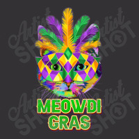 Meowdi Gras Mardi Gras Cat Mask Carnival Parade Pa Vintage Short | Artistshot