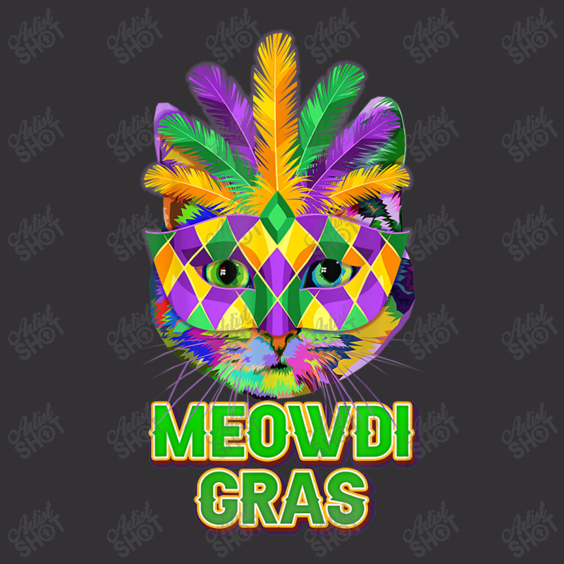 Meowdi Gras Mardi Gras Cat Mask Carnival Parade Pa Vintage Short by kimblejoettaefd | Artistshot