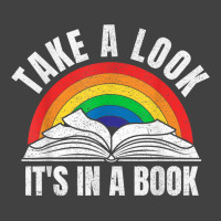 Vintage Retro Rainbow Take A Look It's In A Book R Vintage T-shirt | Artistshot