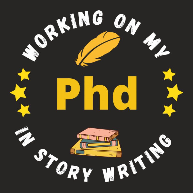 Working On My Phd In Story Writing Aesthetic Ladies Fitted T-Shirt by sdskiccid | Artistshot