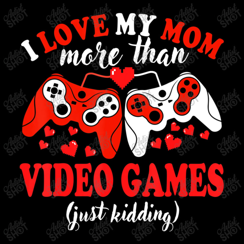 Valentine Day Gamer I Love Mom Boy Teen Men V-neck Tee | Artistshot