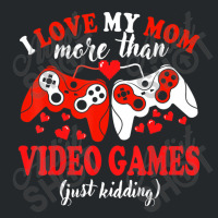 Valentine Day Gamer I Love Mom Boy Teen Men Crewneck Sweatshirt | Artistshot