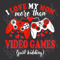 Valentine Day Gamer I Love Mom Boy Teen Men Vintage Short | Artistshot