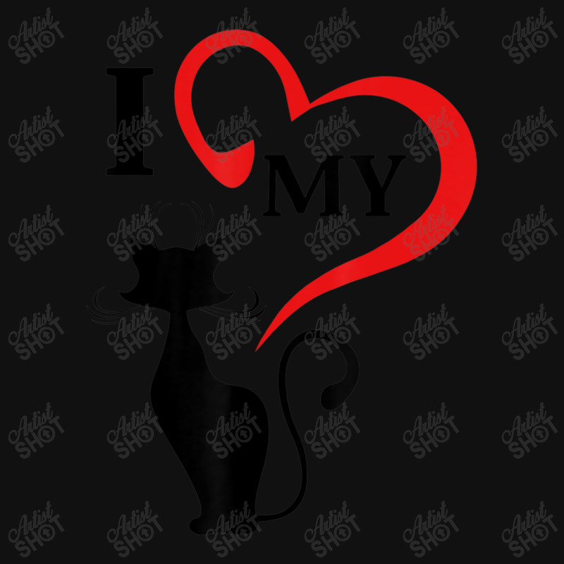 I Love My Cat Not You Portrait Canvas Print | Artistshot