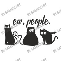 Ew People Three Black Cats Funny Sarcastic Quote Crop Top | Artistshot