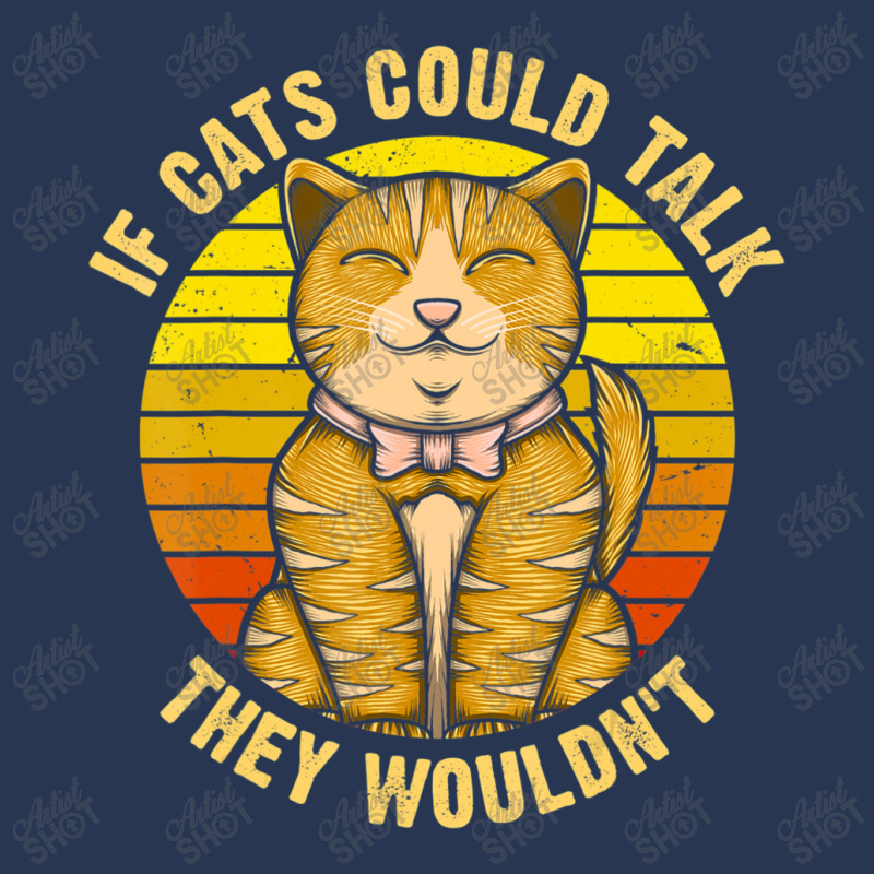 If Cats Could Talk They Wouldn't Men Denim Jacket by kimblejoettaefd | Artistshot