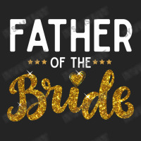 Father Of The Bride Cute Golden Glitter Imitation Text Funny Bridal Gi 3/4 Sleeve Shirt | Artistshot