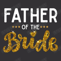 Father Of The Bride Cute Golden Glitter Imitation Text Funny Bridal Gi Vintage Hoodie | Artistshot