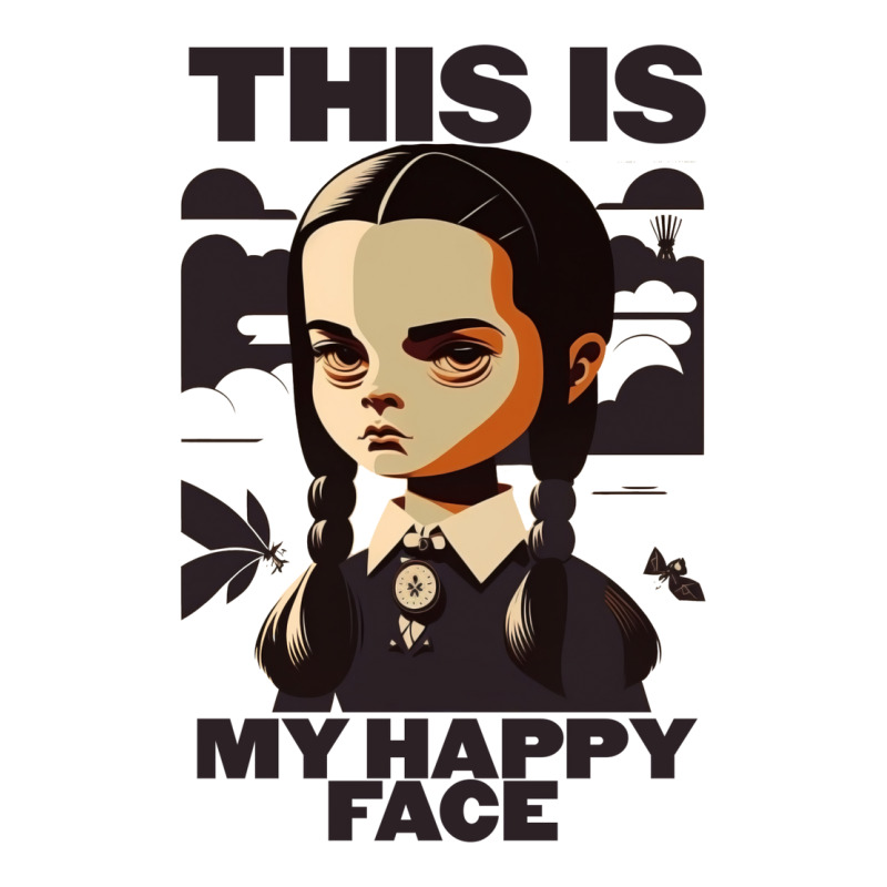 This Is My Happy Face   Wednesday 2 Zipper Hoodie | Artistshot