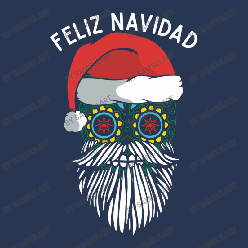 Feliz Navidad Mexican Santa Sugar Skull Funny Merry Christmas Wish In Men Denim Jacket by SamsulArt | Artistshot