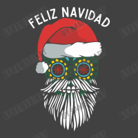 Feliz Navidad Mexican Santa Sugar Skull Funny Merry Christmas Wish In Vintage T-shirt | Artistshot