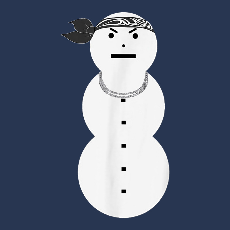 Angry Snowman With A Silver Necklace T Shirt Ladies Denim Jacket by ardylanda | Artistshot