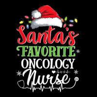 Santa's Favorite Oncology Nurse Christmas Oncologi Cropped Hoodie | Artistshot