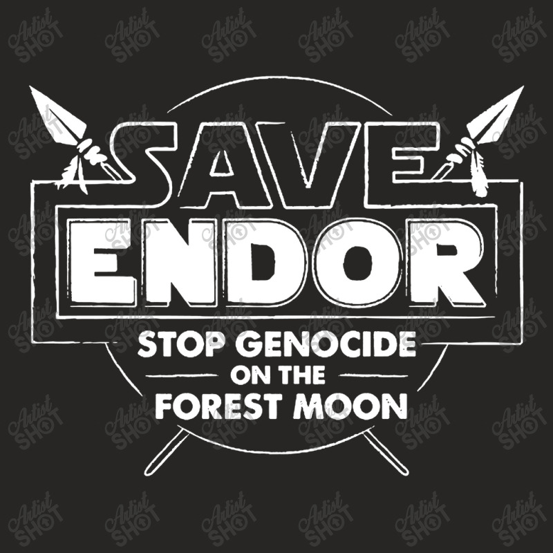 Save Endor Ladies Fitted T-Shirt by Roketz | Artistshot