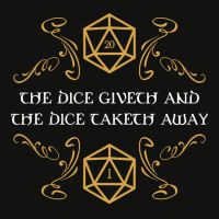 The Dice Giveth And Taketh Away Natural  And Criti Scorecard Crop Tee | Artistshot