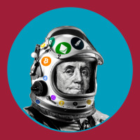 Crypto Benjamin  Cyber Space Astronaut Miner Ladies Polo Shirt | Artistshot