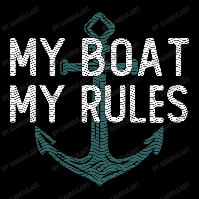 Funny Boating My Boat My Rules Vintage Anchor Sailing Humor Gift For B Pocket T-shirt | Artistshot