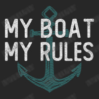 Funny Boating My Boat My Rules Vintage Anchor Sailing Humor Gift For B Men's T-shirt Pajama Set | Artistshot