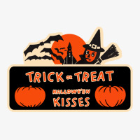 Trick Or Treat — halloween Kisses Ladies Fitted T-shirt | Artistshot