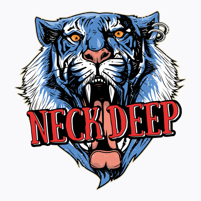 Neck Deep   Tiger T-Shirt by dallycoplina | Artistshot