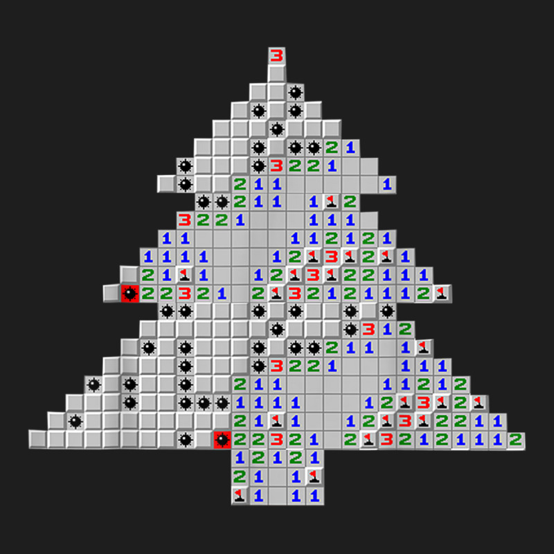 Minesweeper Christmas Tree Xmas T Shirt Classic T-shirt by africaka | Artistshot