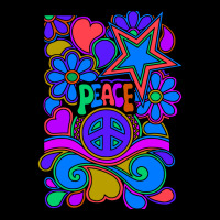 Peace And Love Flowers And Stars Hippie Design Lightweight Hoodie | Artistshot