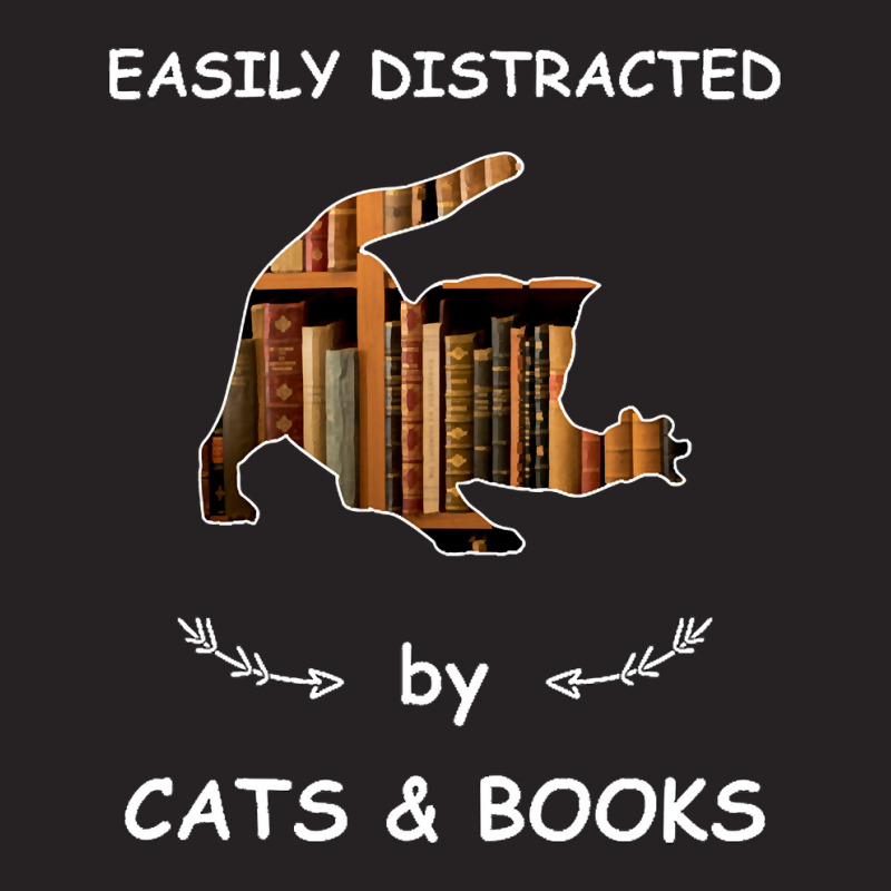 Limited Edition Easily Distracted By Cats And Book Vintage Cap by baileyjohn2 | Artistshot