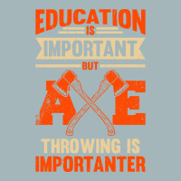 Education Is Important But Axe Throwing Is Importa Unisex Sherpa-lined Denim Jacket | Artistshot