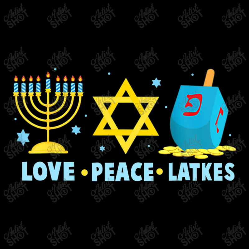 Love Peace Latkes Hanukkah Chanukah Menorah Jewish Toddler Sweatshirt | Artistshot