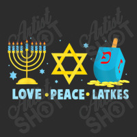 Love Peace Latkes Hanukkah Chanukah Menorah Jewish Exclusive T-shirt | Artistshot