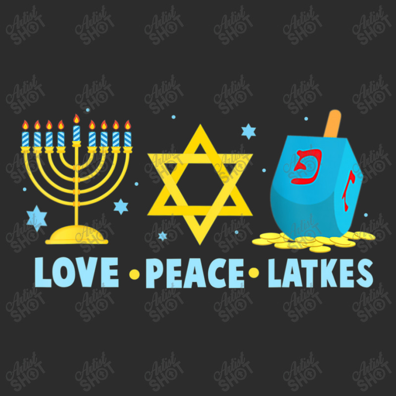 Love Peace Latkes Hanukkah Chanukah Menorah Jewish Exclusive T-shirt | Artistshot