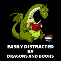 Trending Easily Distracted By Dragons And Books Bo Pocket T-shirt | Artistshot