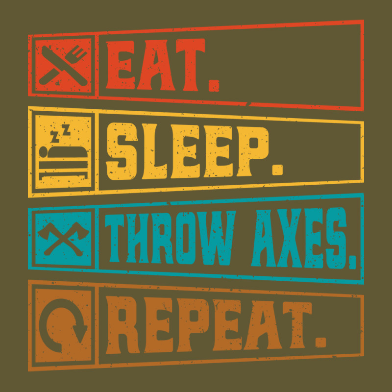 Retro Ax Throwing Lover Quote Eat Sleep Throw Axes Vintage Short | Artistshot