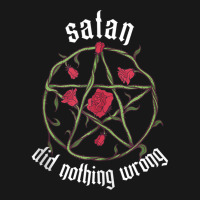 Satan Did Nothing Wrong Pentagram Goth Tank Top Flannel Shirt | Artistshot