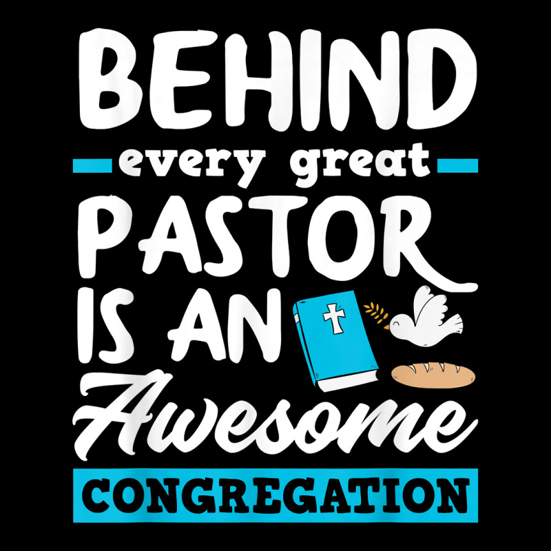 Behind Every Great Pastor Funny Minister Clergy Pa Cropped Hoodie by kulowbu | Artistshot