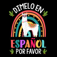 Dimelo En Espanol Por Favor Bilingual Spanish Teac Maternity Scoop Neck T-shirt | Artistshot