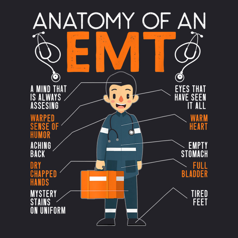 Anatomy Of An Emt Paramedic Emt Ems Health Care T Unisex Sherpa-lined 