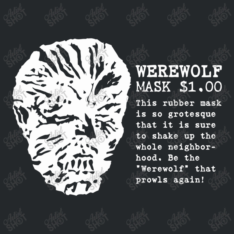 Vintage Werewolf Mask Ad (light) Crewneck Sweatshirt | Artistshot