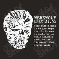 Vintage Werewolf Mask Ad (light) Ladies Fitted T-shirt | Artistshot