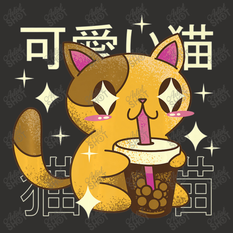 Kawaii Bubble Tea Cat Boba Champion Hoodie | Artistshot