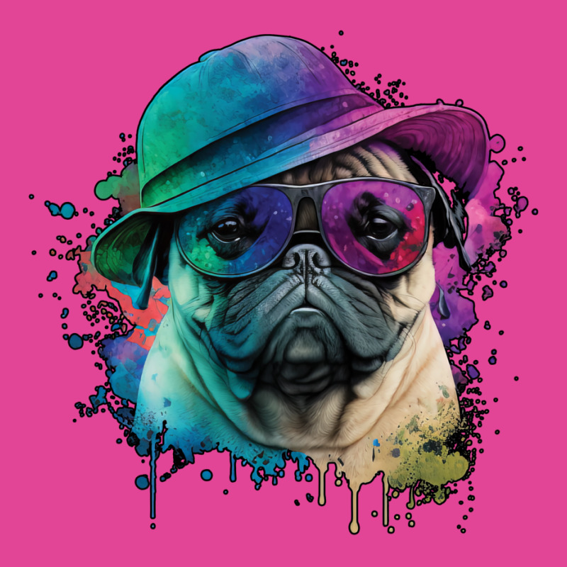 Vaporwave Pug Hat And Sunglasses Edition 1 T-Shirt by juareztoews2 | Artistshot