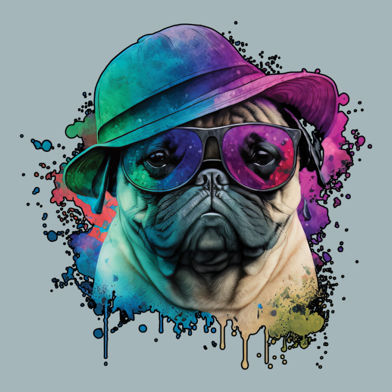 Vaporwave Pug Hat And Sunglasses Edition 1 Unisex Sherpa-Lined Denim Jacket by juareztoews2 | Artistshot