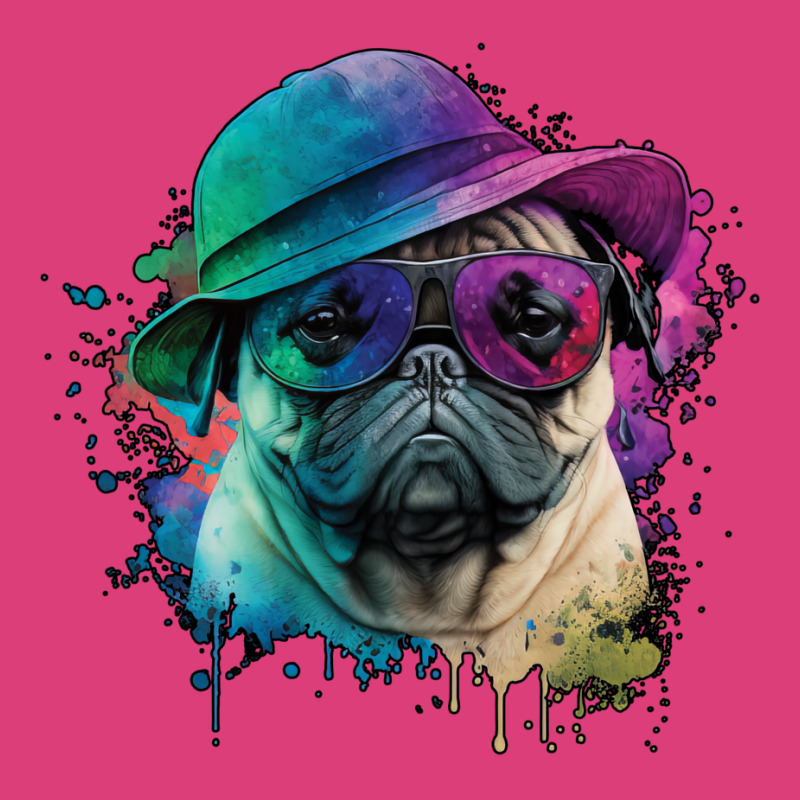 Vaporwave Pug Hat And Sunglasses Edition 1 Unisex Hoodie by juareztoews2 | Artistshot