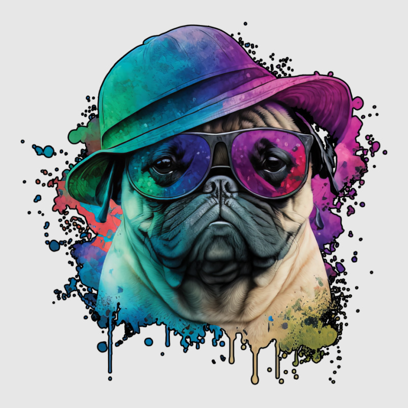 Vaporwave Pug Hat And Sunglasses Edition 1 Hoodie & Jogger set by juareztoews2 | Artistshot