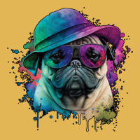 Vaporwave Pug Hat And Sunglasses Edition 1 Vintage Hoodie And Short Set | Artistshot